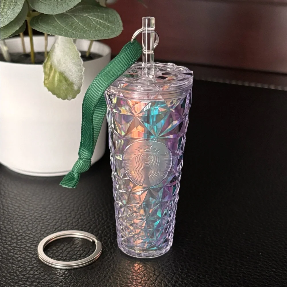 Starbucks | Diamond Iridescent Cold Cup Ornament Keychain